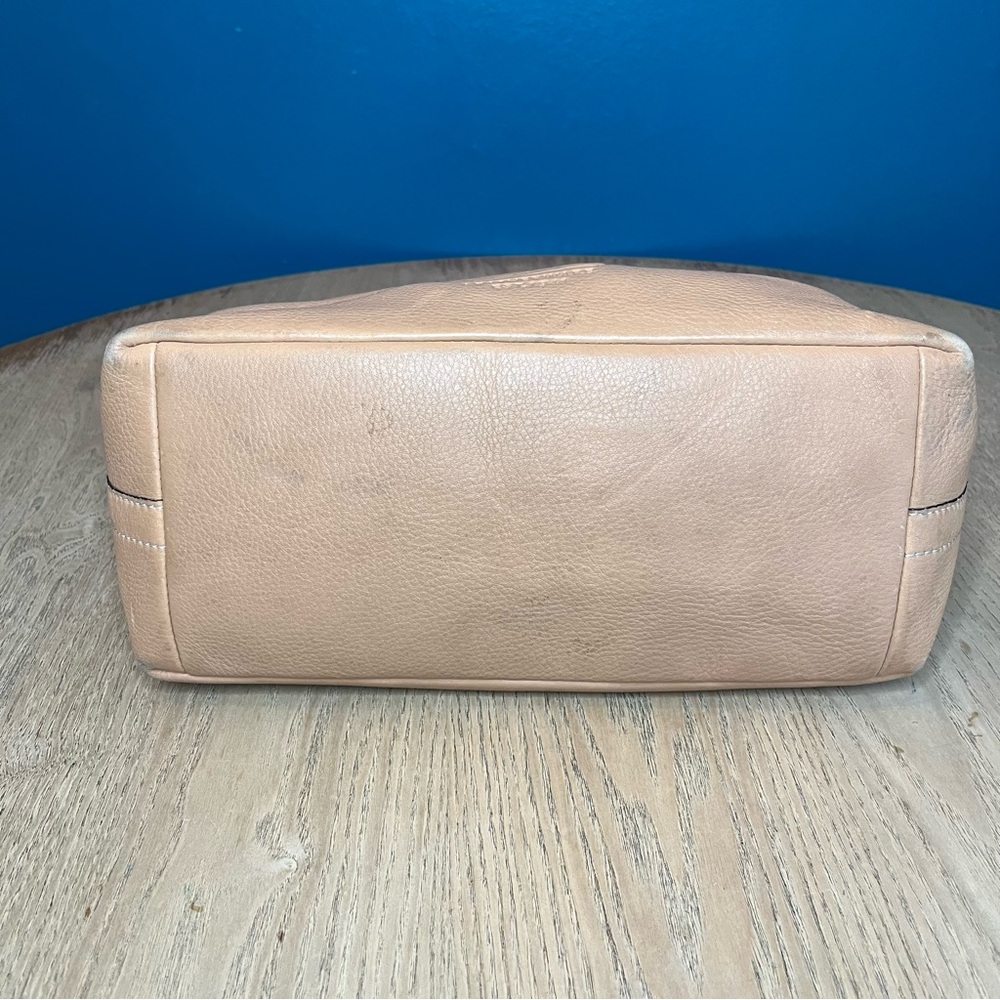 Vintage Coach Slouchy Pebbled Leather Hobo Y2K Shoulder Bag Tan - Picture 7 of 14